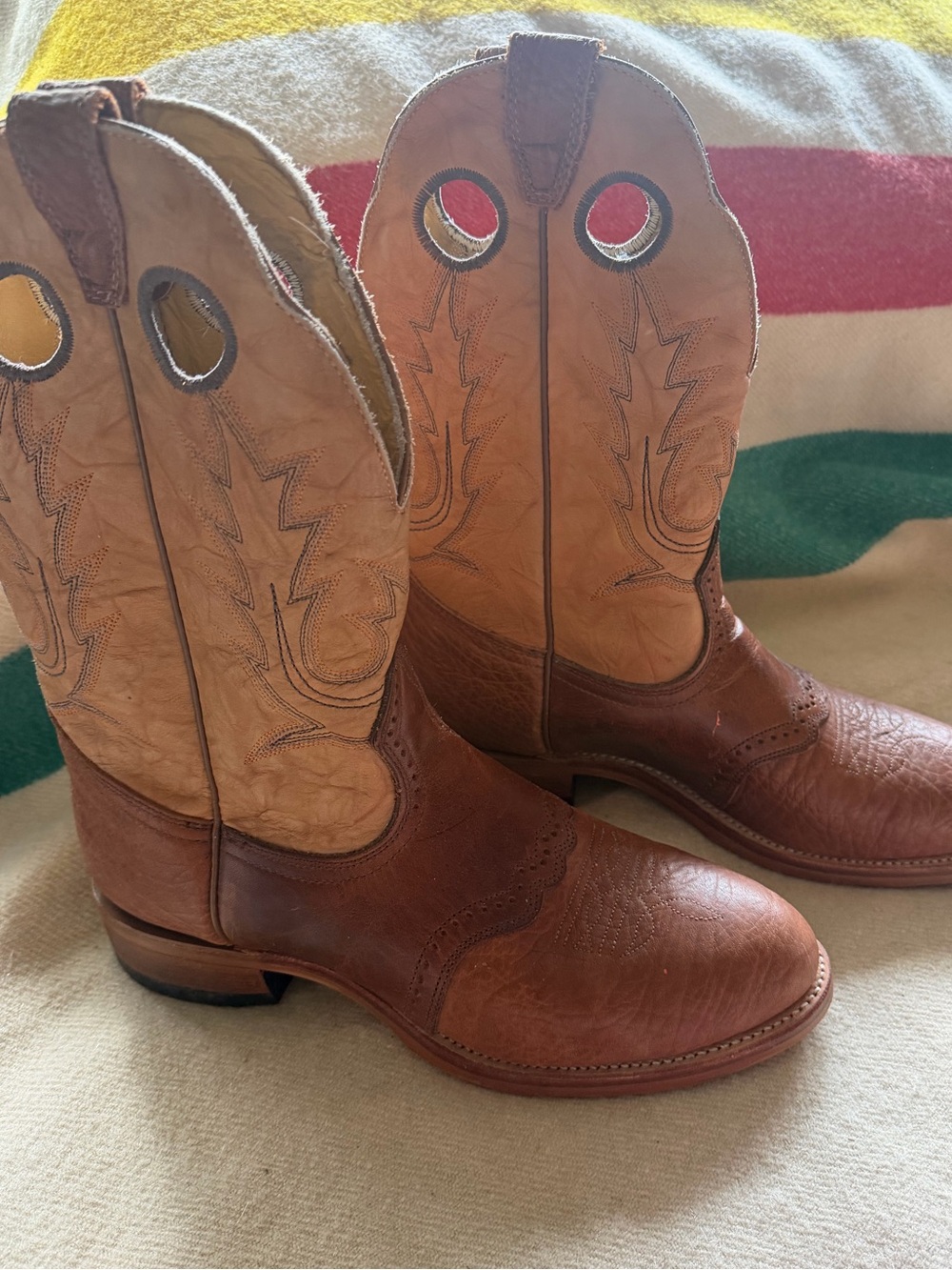 MADE IN CANADA, NWT Men's Brown Leather Western Pull-On Boots